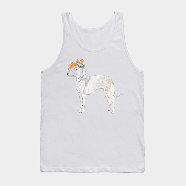 Bedlington with flowers Tank Top by doggyshop